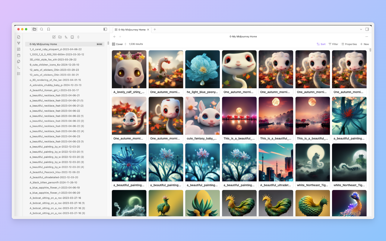 Card Cover View in Obsidian